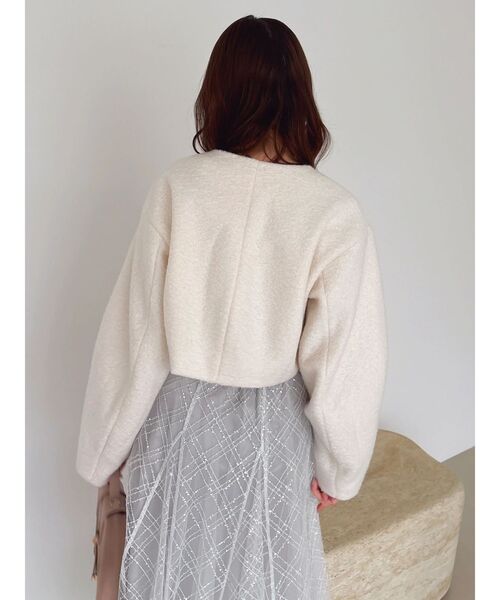 dazzlin（ダズリン） ブルゾン アウター トリプルリボンショート