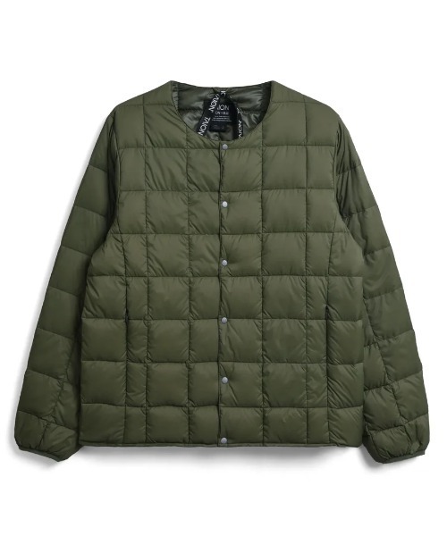 ダウンジャケット ダウン TAION/タイオン/「MENS」CREW NECK BUTTON DOWN JACKET メンズ レディース