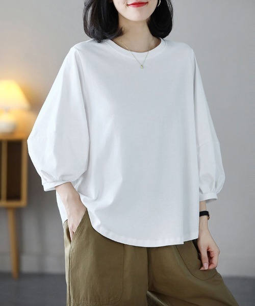 tシャツ 袖ボリューム長袖カットソー レディース : ZOZOTOWN Yahoo!店