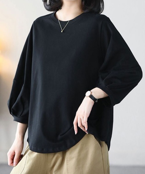 tシャツ 袖ボリューム長袖カットソー レディース : ZOZOTOWN Yahoo!店