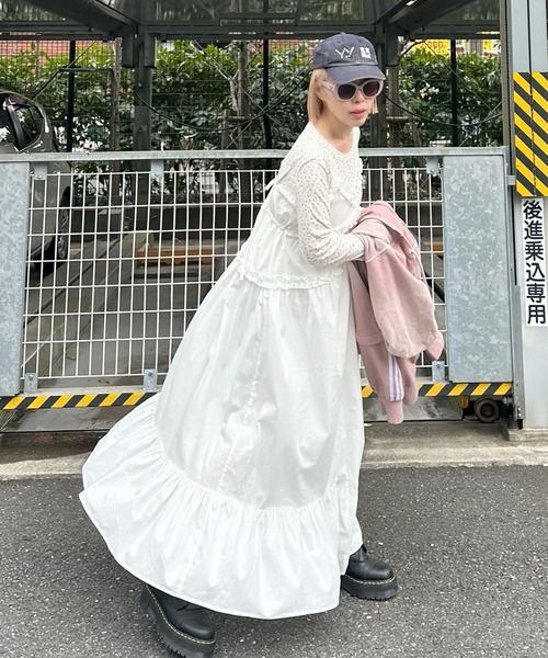 Alley Tokyo ワンピース コットンフリルキャミワンピ : ZOZOTOWN Yahoo