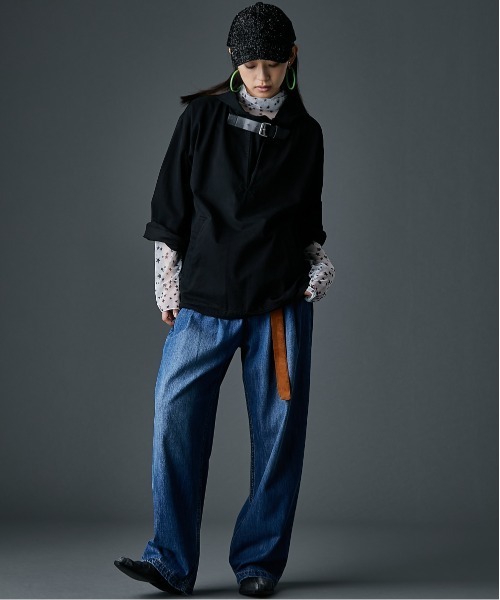 「GEVS.」 デニムパンツ 76 ライトブルー レディース_画像7