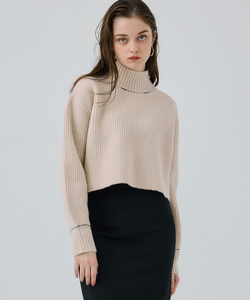 「CITY」 長袖ニット FREE ピンク レディース_画像4