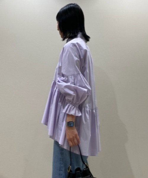 「Mila Owen」 長袖ブラウス 1 ホワイト レディース_画像9