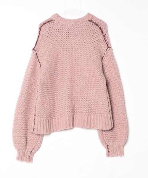 「Mila Owen」 長袖ニット FREE ピンク レディース_画像2