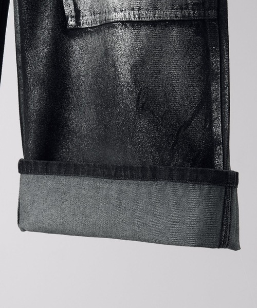 CLEL（クレイル） ワイドパンツ ジーンズ 「CLEL」Foil Print Double