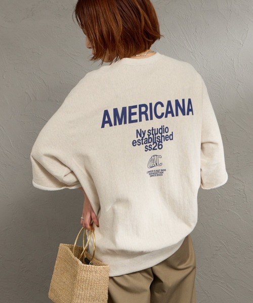 AMERICANA（アメリカーナ） トレーナー スウェット カットオフ