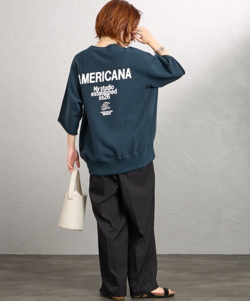 AMERICANA（アメリカーナ） トレーナー スウェット カットオフ