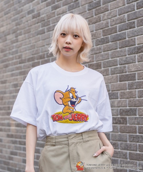 tシャツ 半袖 「TOM＆JERRY/トムとジェリー」「ふんわりルーズ