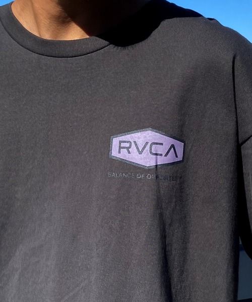 「RVCA」 半袖Tシャツ L スミクロ メンズ_画像4