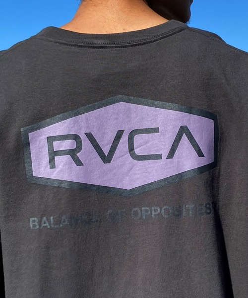 「RVCA」 半袖Tシャツ L スミクロ メンズ_画像5