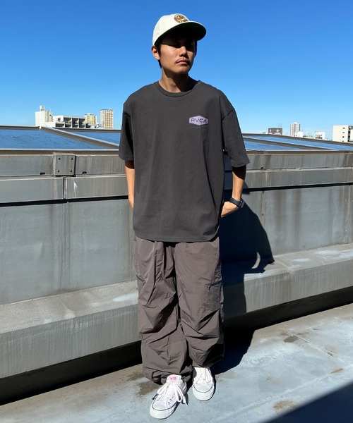 「RVCA」 半袖Tシャツ L スミクロ メンズ_画像6