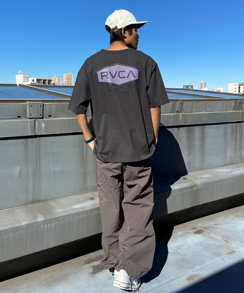 「RVCA」 半袖Tシャツ L スミクロ メンズ_画像8