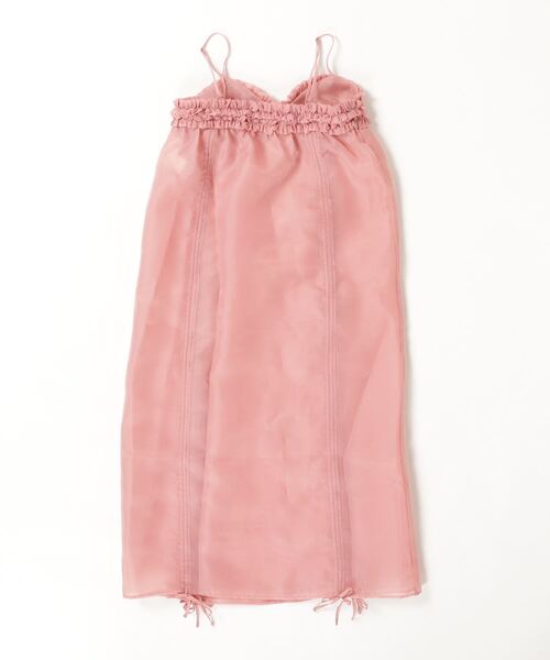 「CAROLINA GLASER」 キャミソールワンピース ONE SIZE ピンク レディース_画像2