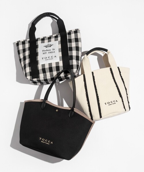「TOCCA」 ハンドバッグ F ブラック レディースの画像