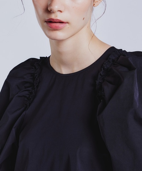 「DOUBLE STANDARD CLOTHING」 半袖ワンピース 38 キャメル レディース_画像5