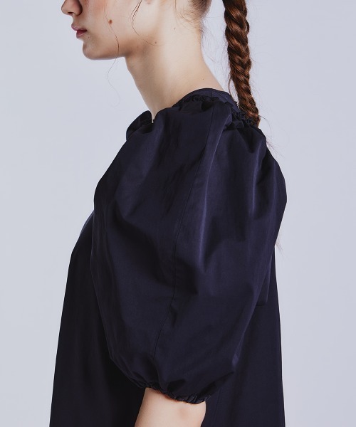「DOUBLE STANDARD CLOTHING」 半袖ワンピース 38 キャメル レディース_画像6
