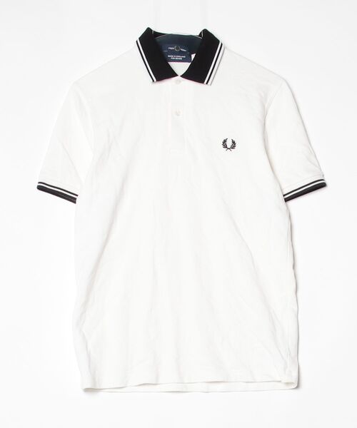 FRED PERRY（フレッドペリー） 半袖ポロシャツ M ホワイト メンズ 