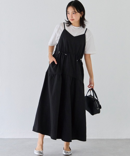 「LAVEANGE」 キャミソールワンピース LL ブルー レディース_画像8