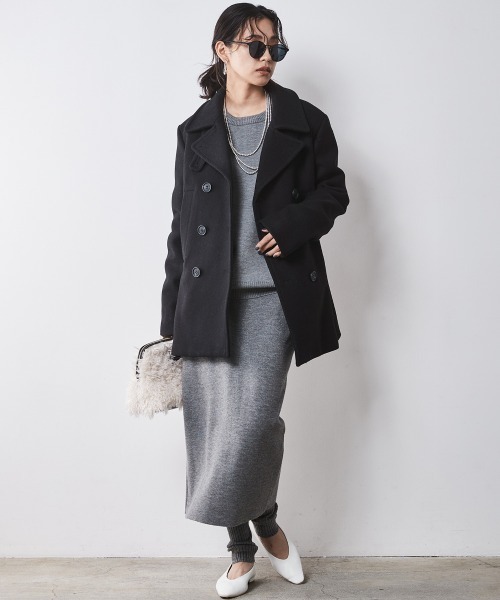 「CHIC STYLE」 長袖ニット 4L アイボリー レディース_画像9
