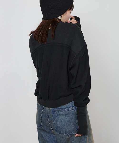「etsinta」 長袖カットソー ONE SIZE ブラック レディース_画像5