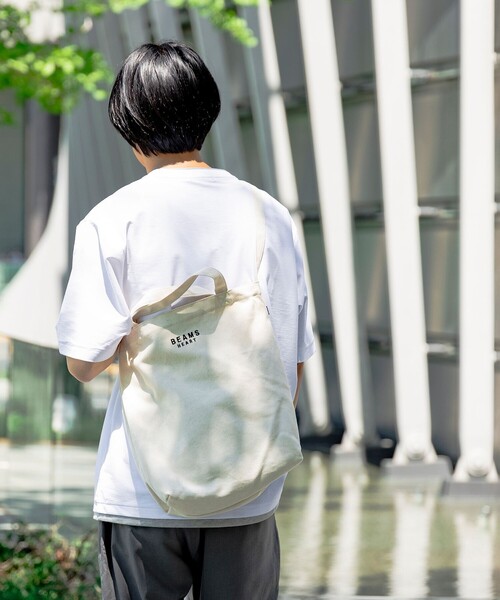 「BEAMS HEART」 トートバッグ FREE オフホワイト メンズ_画像3