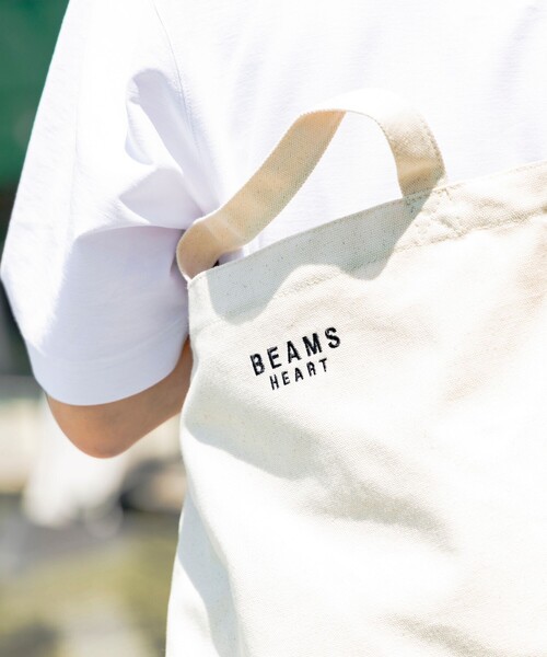 「BEAMS HEART」 トートバッグ FREE オフホワイト メンズ_画像6