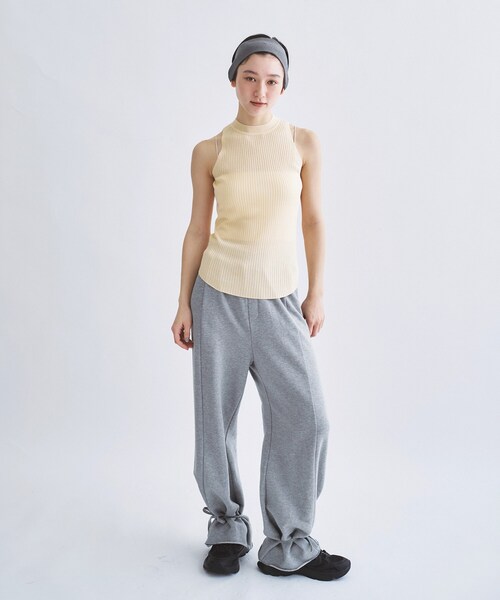 ニット セーター rib highneck pullover レディースの画像