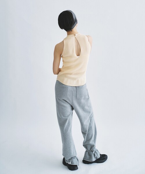 ニット セーター rib highneck pullover レディースの画像