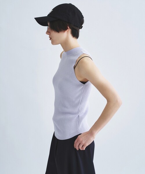 ニット セーター rib highneck pullover レディースの画像