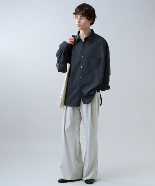 「LURAKU」 長袖シャツ L グレー メンズ_画像7