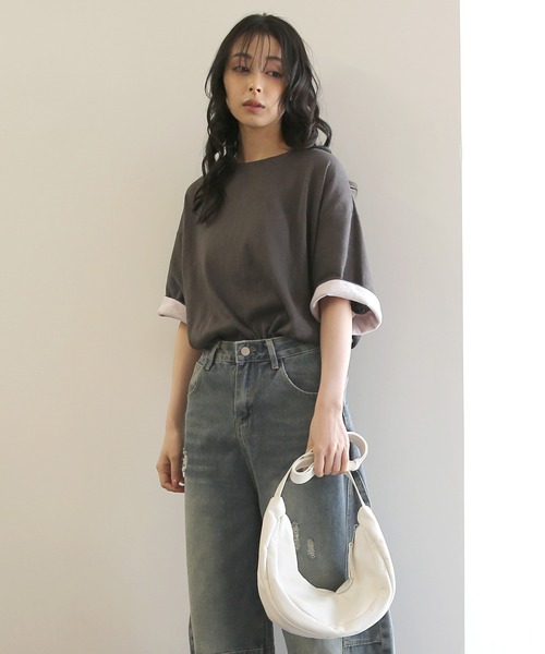 ラウンドショルダー No one knows（ノーワンノーズ） ショルダーバッグ バッグ ZOZO限定