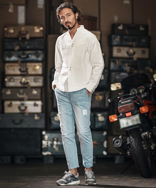 「wjk reluxe」 長袖シャツ M ブラック メンズ_画像7