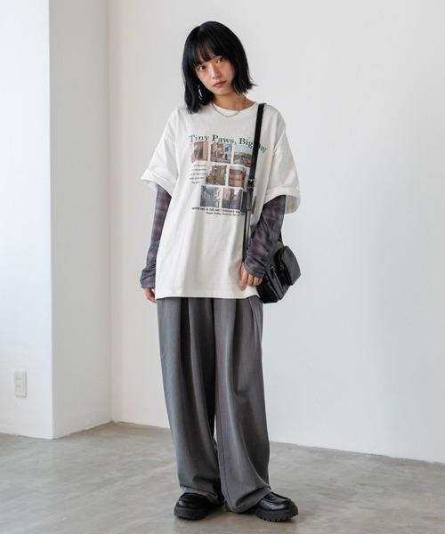 「PBLIM」 スラックス MEDIUM ブラック系その他 レディース_画像3