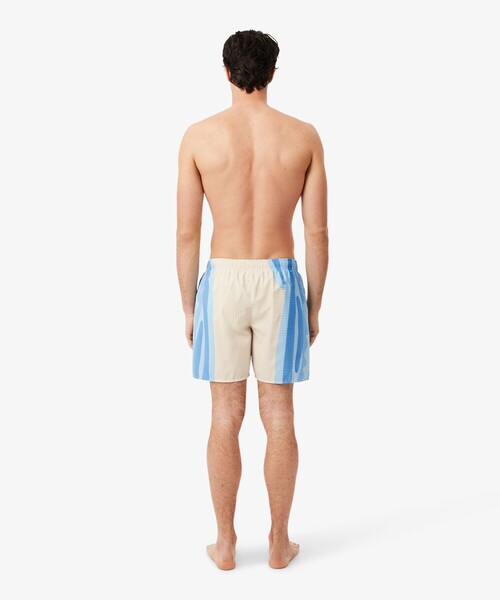 LACOSTE（ラコステ） 水着 ストライプ＆ワニグラフィックスイム