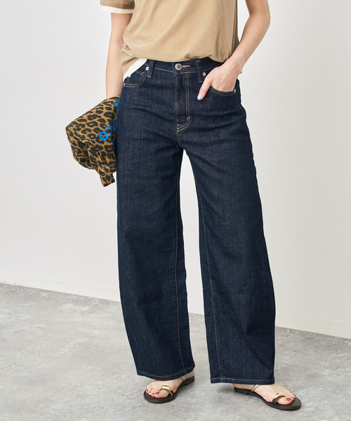 Spick and Span デニムサロペット ワイドパンツ 美品】Spick and Span デニムサロペット ワイドパンツ Spick＆Span