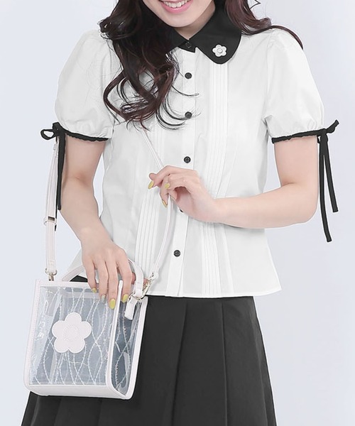 MARY QUANT（マリークヮント） 半袖ブラウス M ホワイト レディース 