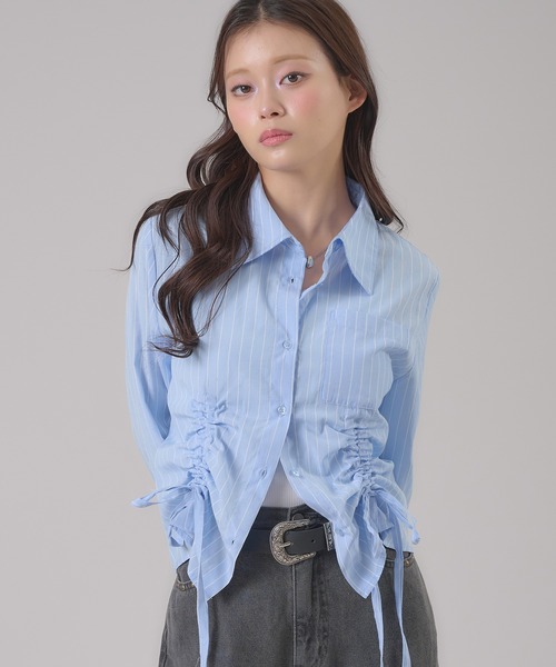 「apres jour mignon」 長袖シャツ フリー ブルー レディース_画像8