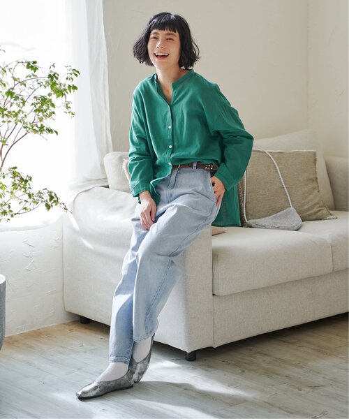 「LBC」 長袖シャツ M チャコールグレー レディース_画像5