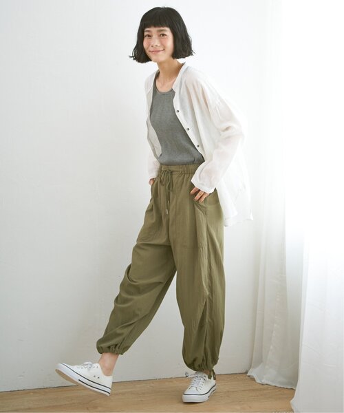 「LBC」 長袖シャツ M チャコールグレー レディース_画像8