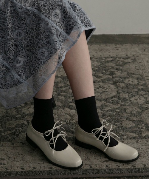 「BONLECILL noir」 バレエシューズ M ブラック レディース_画像4