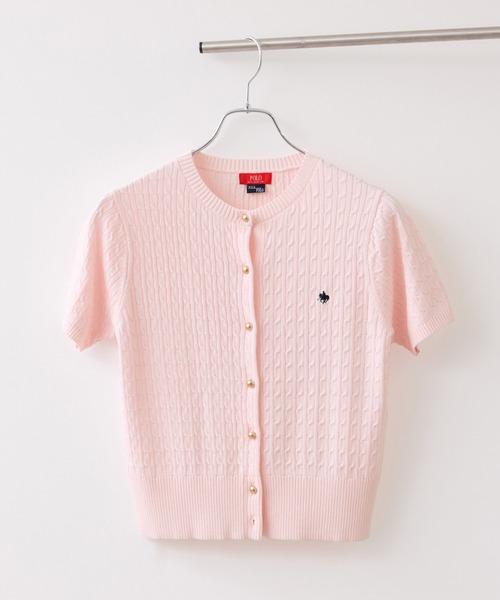 「POLO BCS」 ニットカーディガン「VISコラボ」 FREE ピンク レディース_画像6