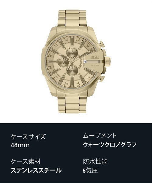 DIESEL（ディーゼル） 腕時計 腕時計 メンズ アナログ ステンレス