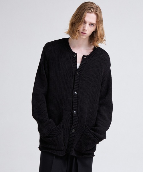 Parts Lab. カーディガン 「Parts Lab.」Low-Gauge Crewneck Cardigan