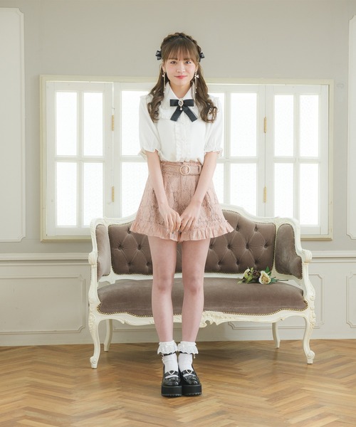 ROJITA（ロジータ） パンツ リングバックルレースショートパンツ