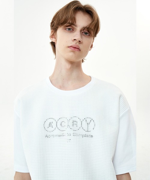 OY tシャツ 「OY/オーワイ」MESH SLOGAN T/メッシュスローガン