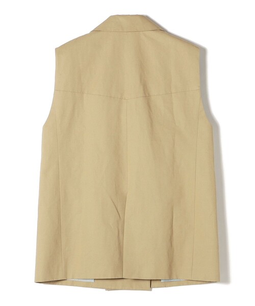 SHIPS for women / シップスウィメン 綿麻 カルゼ ダブルブレスト ジレ ◇ SHIPS｜綿麻 カルゼ ダブルブレスト ジレ ◇ | Rakuten Fashion
