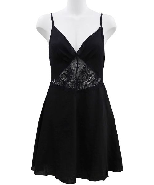 美品】アンドクチュール ボウタイフリルロングワンピース 総柄