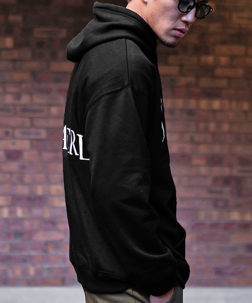 joker（ジョーカー） パーカー 「JOKER」裏毛ロゴフラワー刺繍パーカー