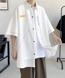 シャツ 半袖 「FVLMEN」logoprint halfsleeve shirt/ロゴプリント 